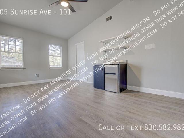 1 BR, 1 BA Apartment 705 Sunrise Ave, Sunrise Beach Village, TX 78643