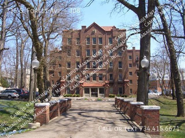 1 BR, 1 BA Apartment 715 S. Forest Ave Ann Arbor, MI 48104