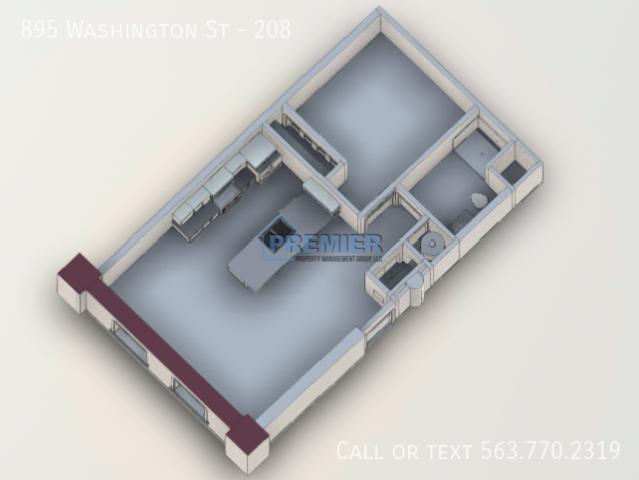 1 BR, 1 BA Apartment 895 Washington St, Dubuque, IA 52001
