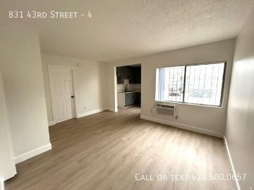 1 BR, 1 BA Apartment 831 43rd Street, Los Angeles, CA 90037