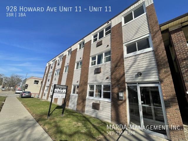 1 BR, 1 BA Apartment 928 Howard Ave Unit 11, Windsor, ON N9A 1S5