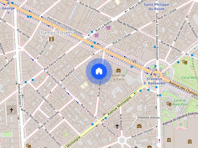 1 chambre à Champs Élysées 8 Arr