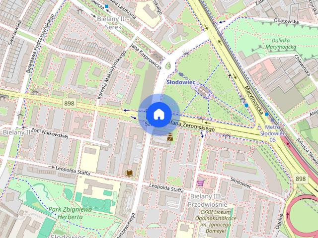 1 pok. | 30 m² | Bielany Żeromskiego | Metro Słodowiec | Garaż