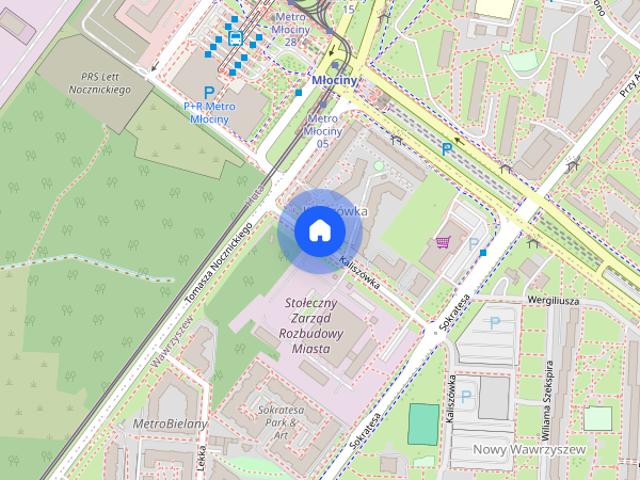 1 pokojowe / Bielany ul. Kaliszówka / Metro Młociny / Nowe