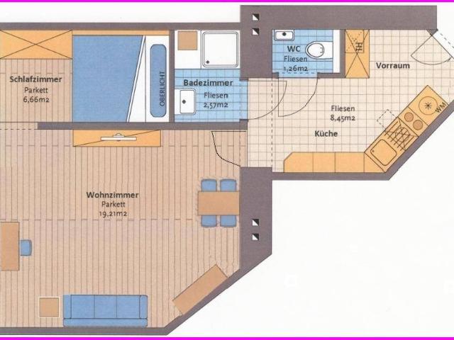 Übergangswohnen ALL IN einem Preis + Provisionsfrei + komplett ausgestattet + lichtdurchflutet+Hauptbahnhofnähe +38m² kompakt+ideal aufgeteilt für 1 2 Personen+Kurzzeitmiete von privat+1.Liftstock+einziehen+wohlfühlen
