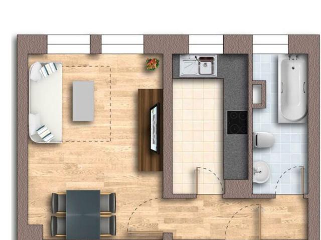1 Raum Wohnung
