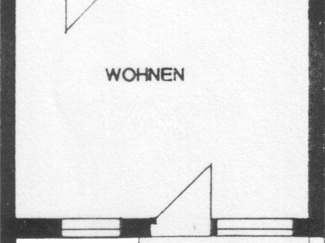 1 Raum Wohnung, 28,2 m² mit Balkon und Fußbodenheizung im Grünen