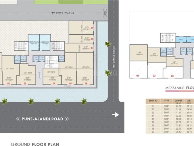 1 RK Apartment in Charholi Budruk for rent Pune. The reference number is 20972549