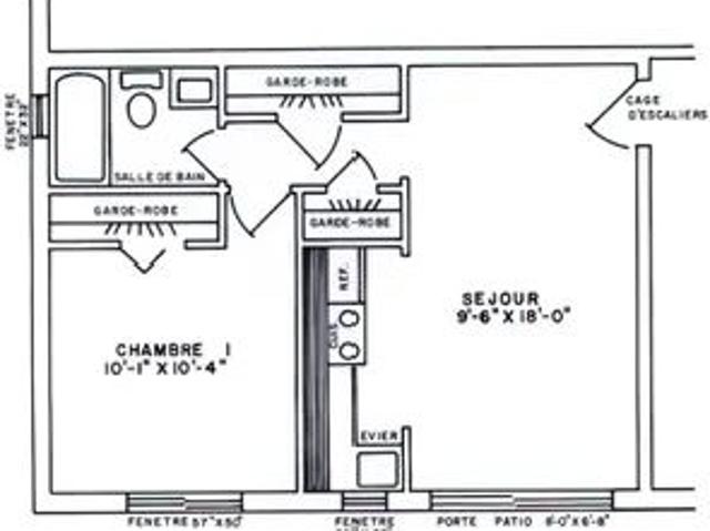 1 room apartment of 48m² in Quebec