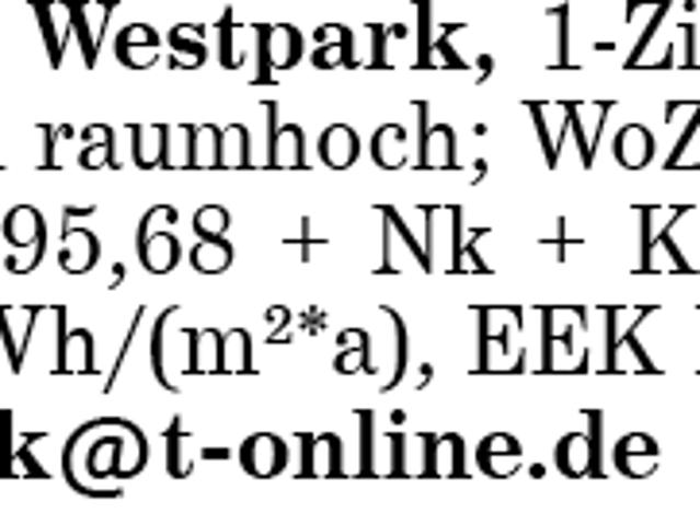 1 Zi. Wohnung in Laim