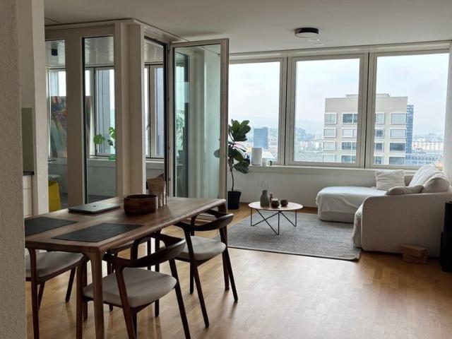 1½ ZI WOHNUNG IN ZÜRICH KREIS 9 ALTSTETTEN, MÖBLIERT, TEMPORÄR