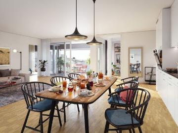 1 Zimmer, 41 m², 1. Stock