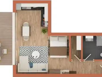 1 Zimmer 45 m² 600 € Kaltmiete Wohnungen in Schnaittach
