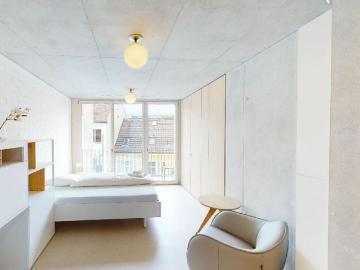 1 Zimmer, 28 m², 3. Stock