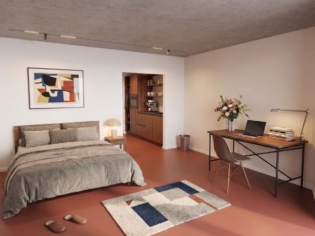 1 Zimmer, 29 m², 2. Stock
