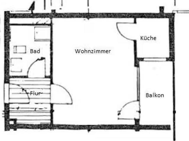 1 Zimmer 30 m² 500 € Kaltmiete Wohnungen in Falkensee