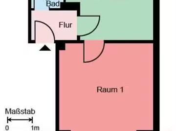 1 Zimmer 31 m² 309 € Kaltmiete Wohnungen in Datteln