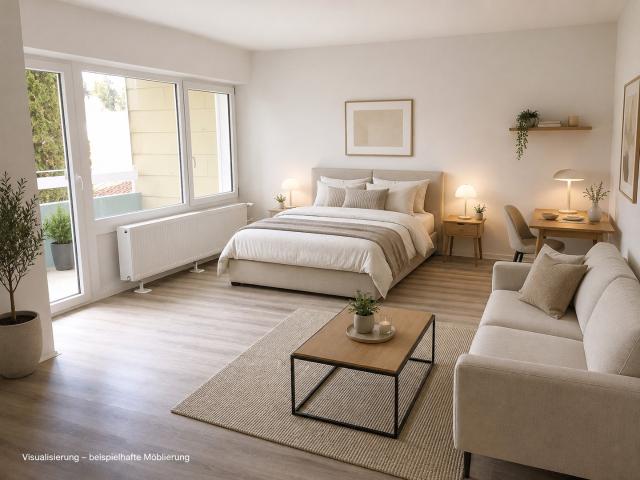 1 Zimmer Wohnung mit Loggia – provisionsfrei Garage optional