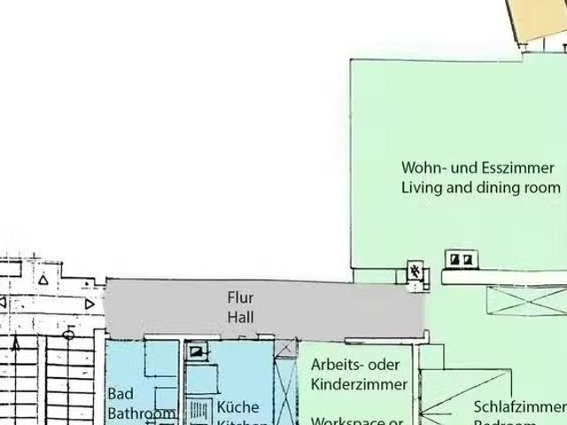 1 Zimmer Wohnung in Böheimstraße, Süd