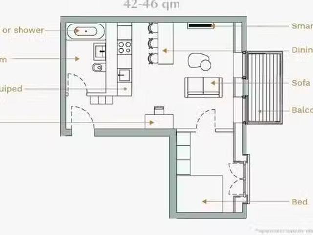 1 Zimmer Wohnung in Braunschweiger Straße, Neukölln