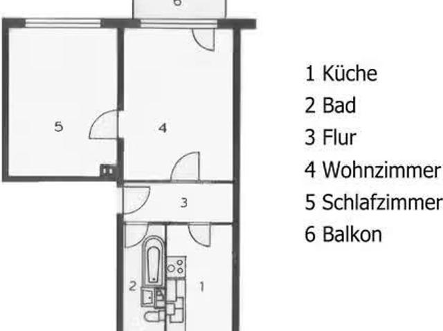 1 Zimmer Wohnung in Gartenweg, Borken
