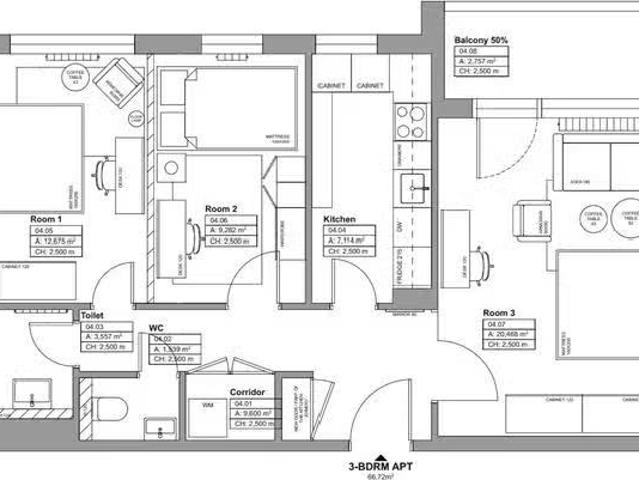 1 Zimmer Wohnung in Glockenturmstraße, Westend