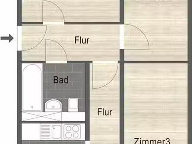1 Zimmer Wohnung in Kröpeliner Straße, Neu Hohenschönhausen