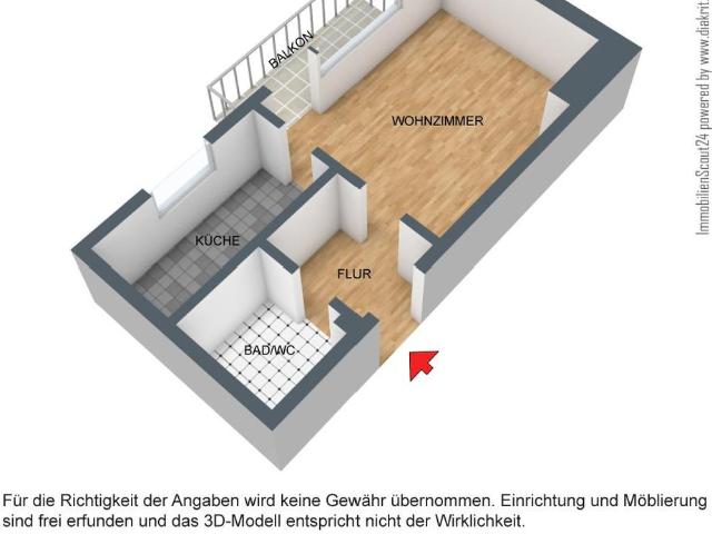 1 Zimmer Wohnung in Stuttgart Stammheim zu vermieten