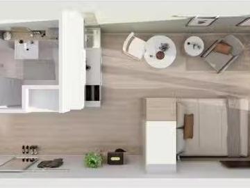 1 Zimmer Wohnung in Sachsenstraße, Hammerbrook