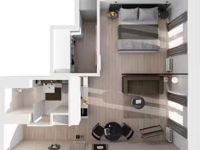 1 Zimmer Wohnung in Sachsenstraße, Hammerbrook