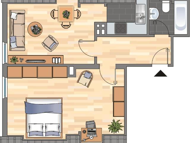 2025 modernisiertes Dachgeschossappartement in Fedderwardergroden