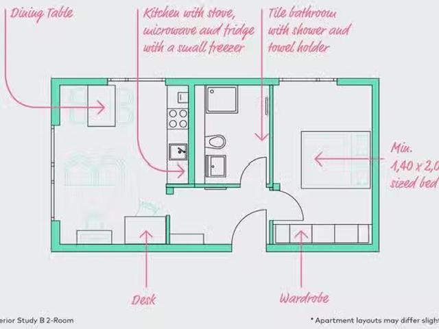 1 Zimmer Wohnung in Wohlboldstraße, Derendingen