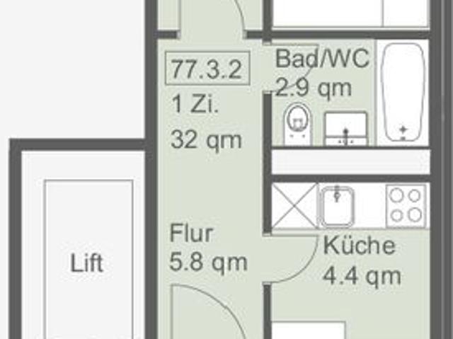 1 Zimmer Wohnung