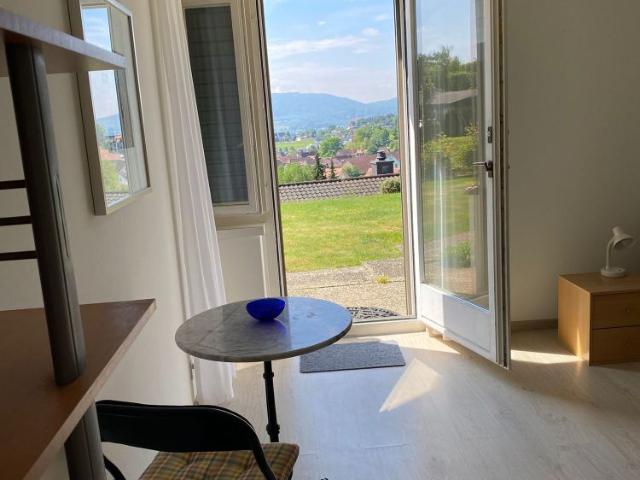 1 Zimmer Einliegerwohnung, möbliert mit toller Aussicht