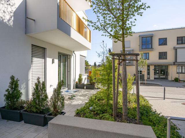 1 Zimmer Neubauwohnung mit Terrasse in ruhiger, gut angebundener Wohnlage