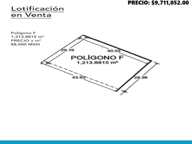 1,213.8815 M2 TERRENOS URBANOS EN VENTA BLVD. QUINTERO ARCE