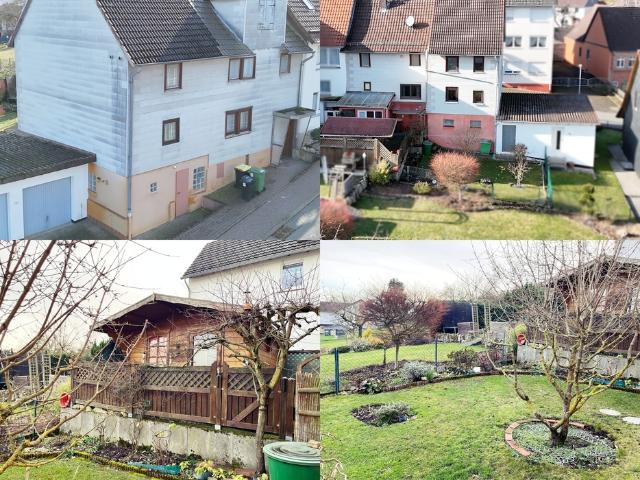 1 2 Familienhaus mit Garage, 2004 renoviert, teilweise Instandsetzung nötig! HESSENGELD!