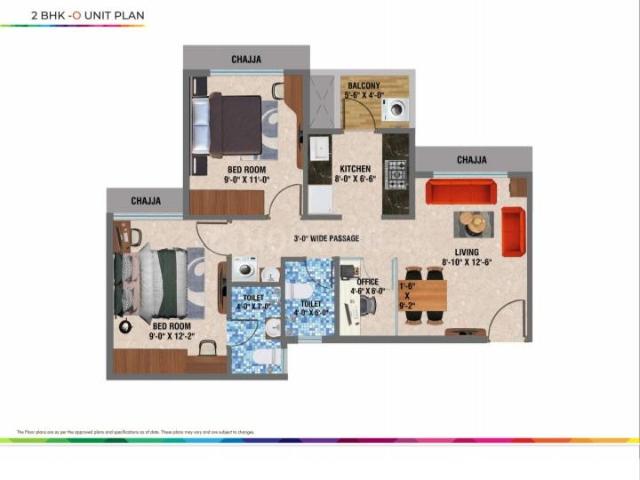 1.5 BHK Apartment in Taloja for resale Navi Mumbai. The reference number is 21364085