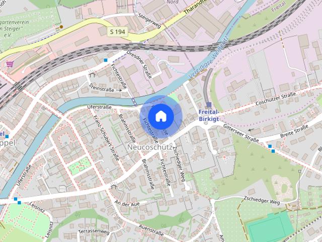 1,5 Zimmer Wohnung mit großer Terrasse in Freital
