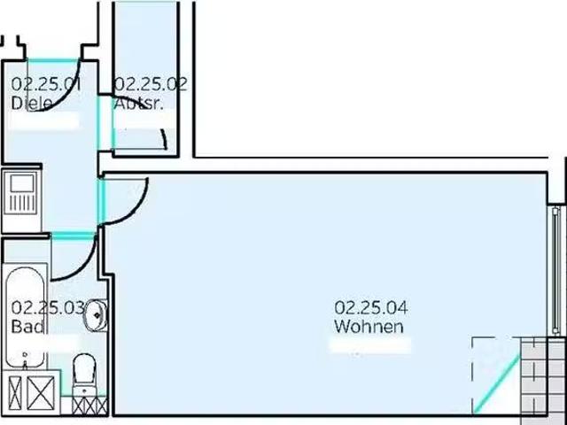 1,5 Zimmer 33 m² 600 € Kaltmiete Wohnungen in Tübingen