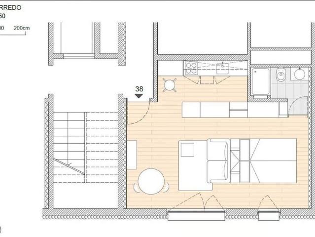 1.5 Zimmer, 44 m², 6. Stock