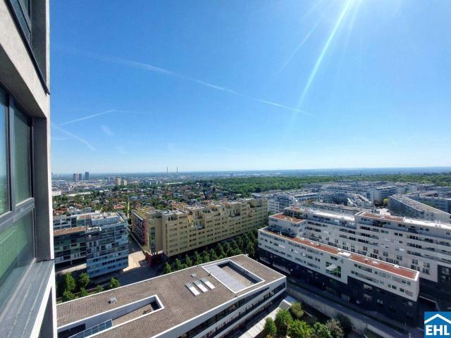 1,5 Zimmerwohnung mit Balkon im 15. OG im Herzen von Monte Laa