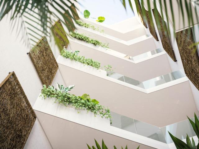 1BR 1BA Departamento groud floor, Vibbe Lujoso Condos, Playa del carmen