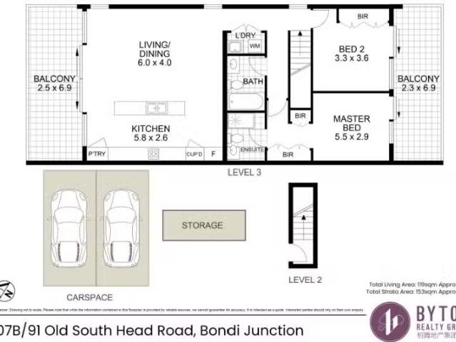 207B/91 Old South Head Road, Bondi Junction Apartment for rent.