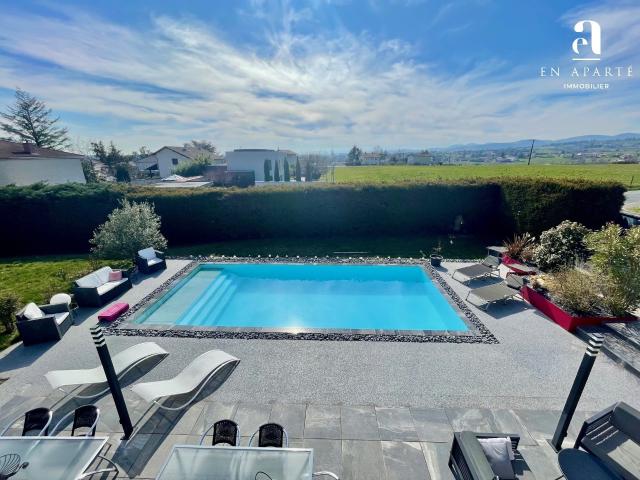 20 MN DE LYON SUR SAINTE CONSORCE MAISON DE 140M2 AVEC PISCINE CHAUFFEE