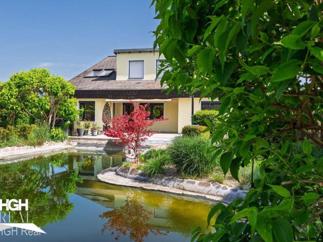 2100 Korneuburg Moderne Villa mit 2 Wohneinheiten & Natur Schwimmteich mit mediterranem Flair