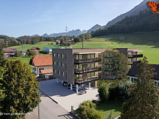 2½ Zimmer Wohnung in Broc in einer neuen Anlage!