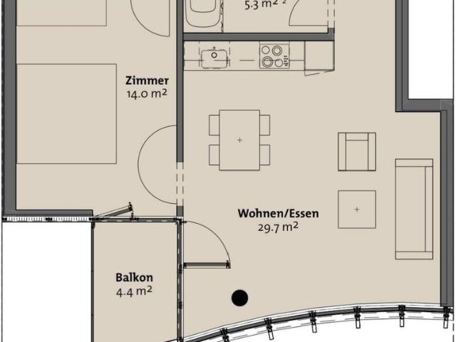 21/2 ROOM APARTMENT IN LUCERNE, FURNISHED, TEMPORARY