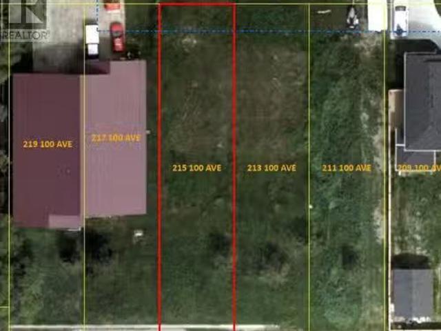 215 100 Avenue, Dawson Creek, BC, V1G 1V2 vacant land for sa.