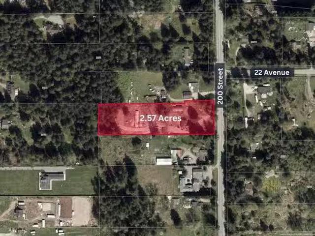 2161 200 Street, Langley, BC, V2Z 1Z6 vacant land for sale.